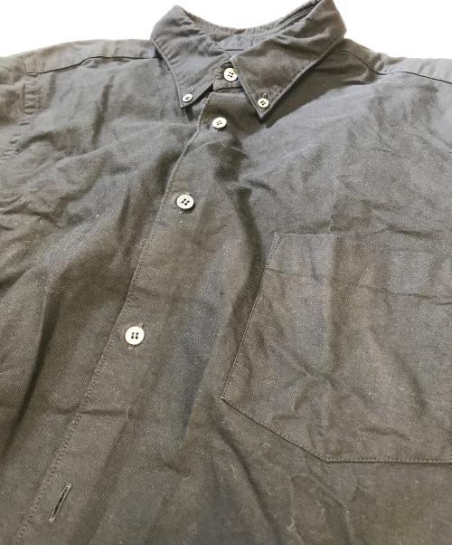 COMME des GARCONS HOMME（コムデギャルソン オム）COMME des GARCONS HOMME (コムデギャルソン オム) 製品染めボタンダウンシャツ ブラック サイズ:Mの古着・服飾アイテム