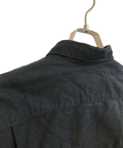 COMME des GARCONS HOMME（コムデギャルソン オム）COMME des GARCONS HOMME (コムデギャルソン オム) 製品染めボタンダウンシャツ ブラック サイズ:Mの古着・服飾アイテム