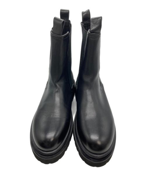 NEUF（NEUF）NEUF (NEUF) サイドゴアブーツ ブラック サイズ:24の古着・服飾アイテム
