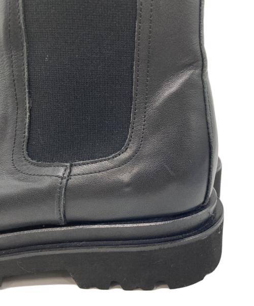 NEUF（NEUF）NEUF (NEUF) サイドゴアブーツ ブラック サイズ:24の古着・服飾アイテム