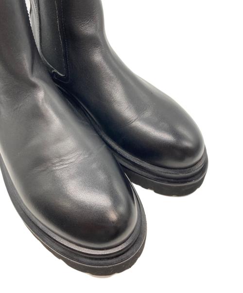 NEUF（NEUF）NEUF (NEUF) サイドゴアブーツ ブラック サイズ:24の古着・服飾アイテム