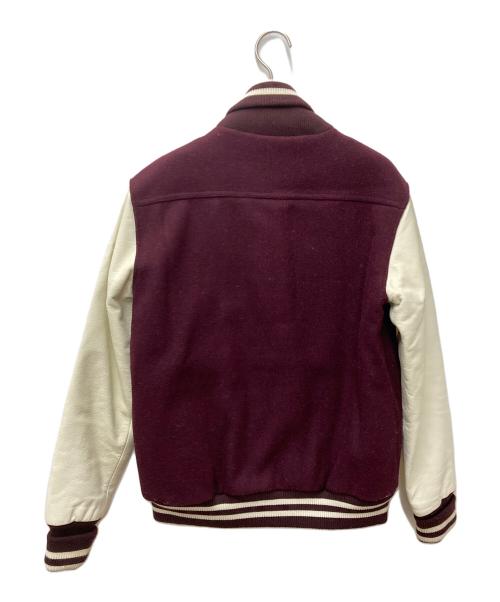 LEVI'S（リーバイス）LEVI'S (リーバイス) レザー切替スタジャン PCL15-211 ワインレッド×ホワイト サイズ:Sの古着・服飾アイテム