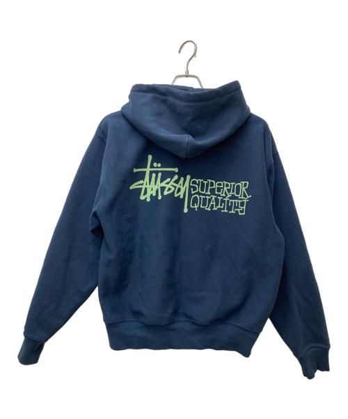 stussy（ステューシー）stussy (ステューシー) Superior Quality Zip Hoodie　1975058 ネイビー サイズ:Sの古着・服飾アイテム