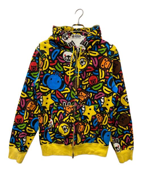 A BATHING APE（ア ベイシング エイプ）A BATHING APE (ア ベイシング エイプ) アニマルサファリマイロジップパーカー　1860-115-031 マルチカラー サイズ:Lの古着・服飾アイテム