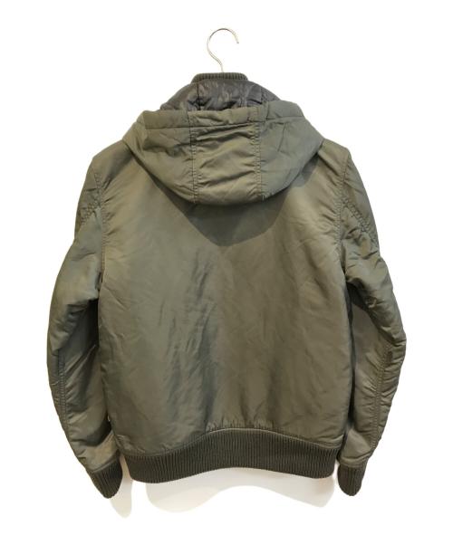 ALPHA（アルファ）ALPHA (アルファ) フーデッド リブジャケット TA1330-076 オリーブ サイズ:Lの古着・服飾アイテム