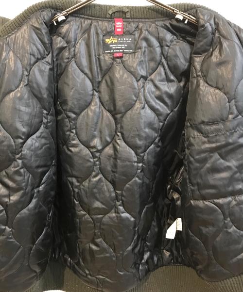 ALPHA（アルファ）ALPHA (アルファ) フーデッド リブジャケット TA1330-076 オリーブ サイズ:Lの古着・服飾アイテム