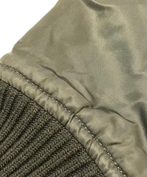 ALPHA（アルファ）ALPHA (アルファ) フーデッド リブジャケット TA1330-076 オリーブ サイズ:Lの古着・服飾アイテム