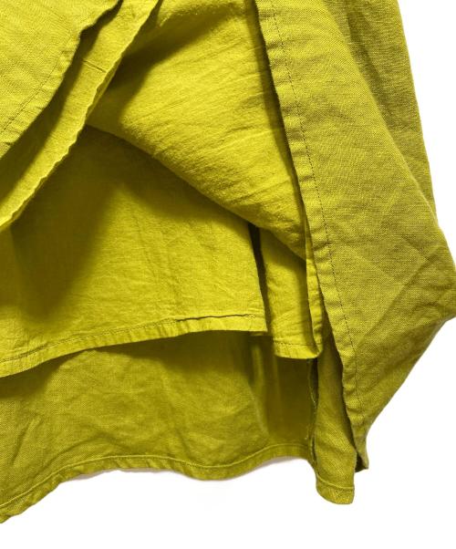 ijep（イジェップ）IJEP (イジェップ) ノースリーブリネンワンピース グリーン サイズ:2の古着・服飾アイテム