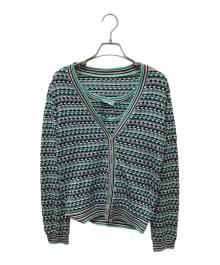 missoni sports（ミッソーニスポーツ）の古着「アンサンブルカーディガン」｜グリーン×ブラウン