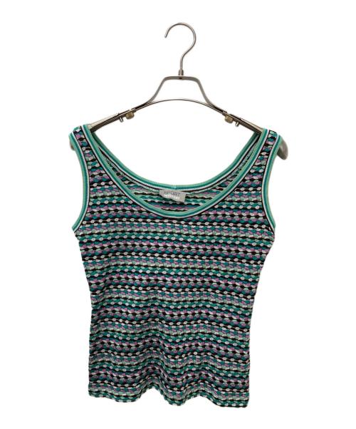 missoni sports（ミッソーニスポーツ）missoni sports (ミッソーニスポーツ) アンサンブルカーディガン グリーン×ブラウン サイズ:44の古着・服飾アイテム