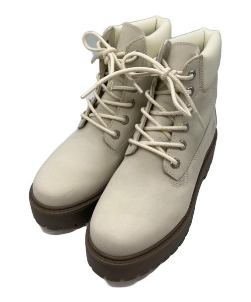Timberland（ティンバーランド）Timberland (ティンバーランド) アルバーン 6インチ レースアップブーツ 500743-10-24 ホワイト サイズ:24の古着・服飾アイテム