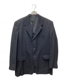 Yohji Yamamoto pour homme（ヨウジヤマモト プールオム）の古着「ウールギャバ3Bジャケット　HE-J80-199」｜ブラック