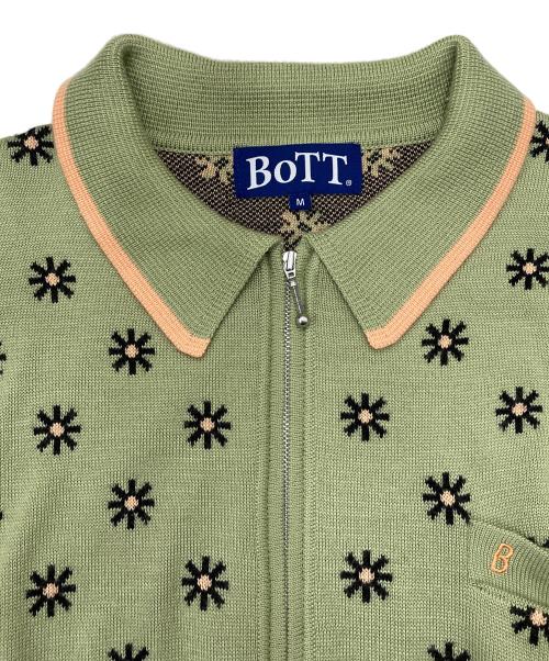 BoTT（ボット）BoTT (ボット) Creativity Jacquard Knit 231BoTT19 グリーン サイズ:Mの古着・服飾アイテム