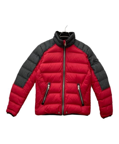 DIESEL（ディーゼル）DIESEL (ディーゼル) デニム切替ダブルモードウィンタージャケット レッド サイズ:Lの古着・服飾アイテム