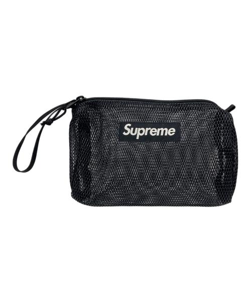 SUPREME（シュプリーム）SUPREME (シュプリーム) Mesh Mini Pouch ブラックの古着・服飾アイテム