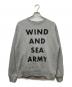 WIND AND SEA（ウィンダンシー）の古着「ARMY CRWE NECK」｜グレー