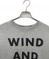 WIND AND SEA (ウィンダンシー) ARMY CRWE NECK グレー サイズ:M：5000円