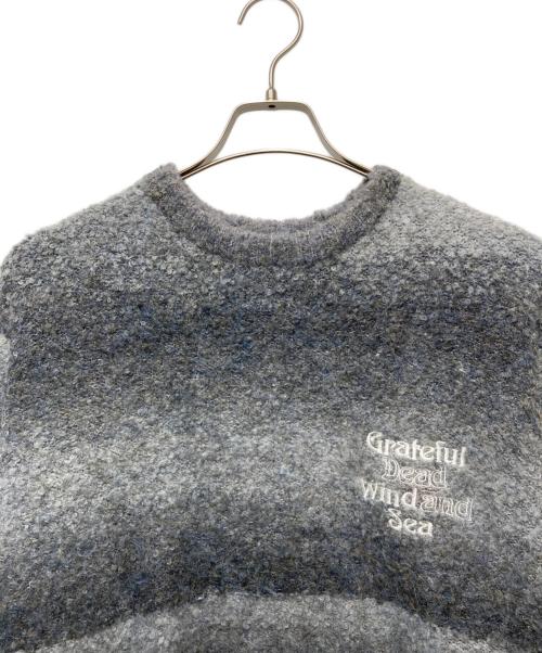 WIND AND SEA（ウィンダンシー）WIND AND SEA (ウィンダンシー) greatful dead (グレイトフルデッド) Dead Bear Knit グレー サイズ:Mの古着・服飾アイテム