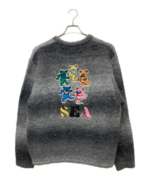 WIND AND SEA（ウィンダンシー）WIND AND SEA (ウィンダンシー) greatful dead (グレイトフルデッド) Dead Bear Knit グレー サイズ:Mの古着・服飾アイテム