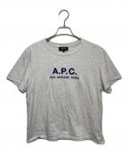 A.P.C.アーペーセー）の古着「刺繍ロゴTシャツ」｜グレー