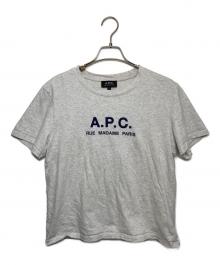 A.P.C.（アーペーセー）の古着「刺繍ロゴTシャツ」｜グレー