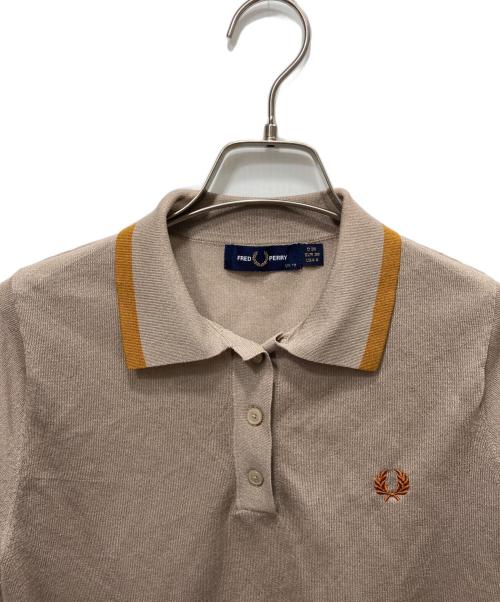 FRED PERRY（フレッドペリー）FRED PERRY (フレッドペリー) RAY BEAMS (レイ ビームス) 別注シアーポロシャツ ベージュ サイズ:UK10の古着・服飾アイテム
