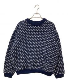 L.L.Bean（エルエルビーン）の古着「バーズアイニット」｜ネイビー