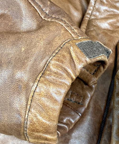 The Duffer of ST.George（ザ ダファーオブセントジョージ）The Duffer of ST.George (ザ ダファーオブセントジョージ) ラクーンファーレザーダウンジャケット 287056 ブラウン サイズ:Mの古着・服飾アイテム