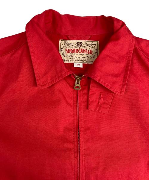 sugercane（シュガーケーン）sugercane (シュガーケーン) COTTON WEATHER CLOTH SPORTS JACKET SC15293 レッド サイズ:38の古着・服飾アイテム
