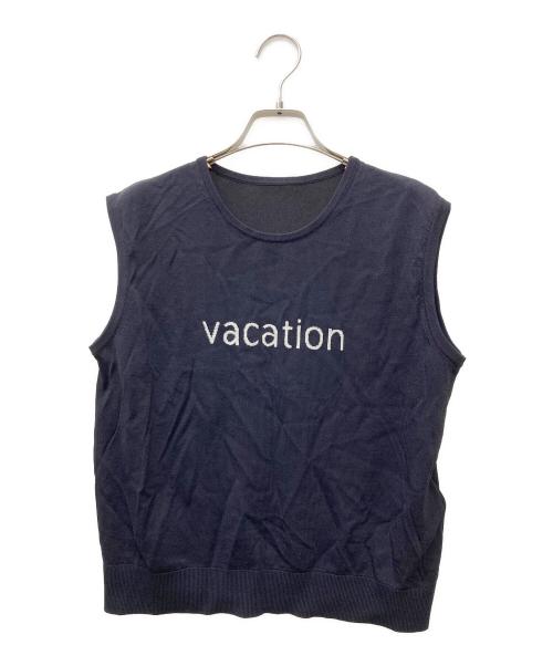 ANAYI（アナイ）ANAYI (アナイ) VACATION ロゴ プルオーバー ネイビー サイズ:38の古着・服飾アイテム