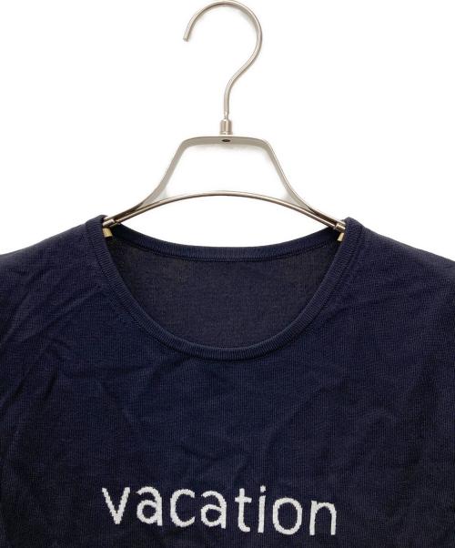 ANAYI（アナイ）ANAYI (アナイ) VACATION ロゴ プルオーバー ネイビー サイズ:38の古着・服飾アイテム