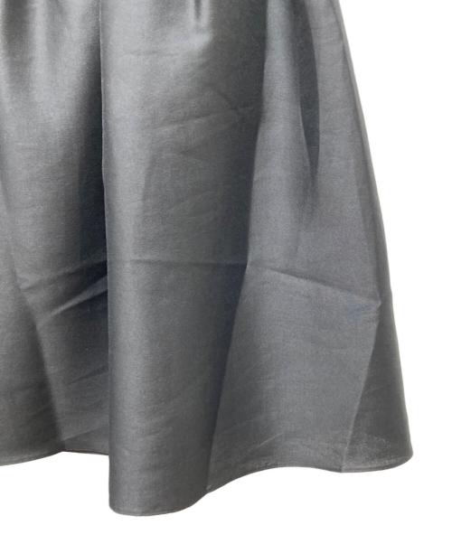 Loulou Willoughby（ルルウィルビー）Loulou Willoughby (ルルウィルビー) シルキーダブルクロススカート ブラック サイズ:1の古着・服飾アイテム