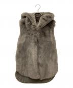 Radiateラディエイト）の古着「エコファーベスト」｜グレー