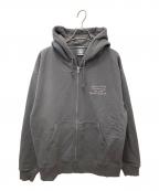 AVIREXアヴィレックス）の古着「バーシティロゴジップパーカー 783-5231006」｜グレー