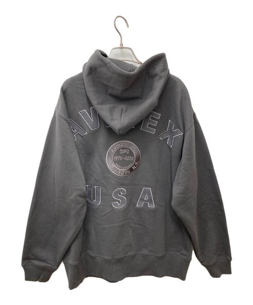 AVIREX（アヴィレックス）AVIREX (アヴィレックス) バーシティロゴジップパーカー 783-5231006 グレー サイズ:L 未使用品の古着・服飾アイテム