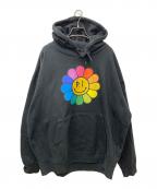 P.iピーアイ）の古着「プルオーバーパーカー」｜ブラック