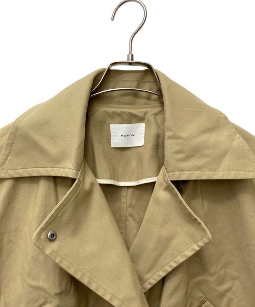 manon（マノン）manon (マノン) WIDE SQUARE DOUBLE JKT MNN-JK-069 ベージュの古着・服飾アイテム