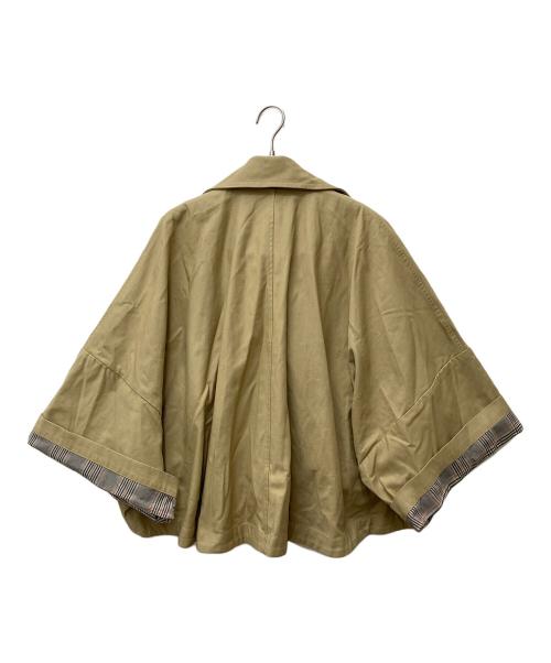 manon（マノン）manon (マノン) WIDE SQUARE DOUBLE JKT MNN-JK-069 ベージュの古着・服飾アイテム