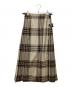 O'NEIL OF DUBLIN（オニールオブダブリン）の古着「チェックウールラップスカート」｜ベージュ