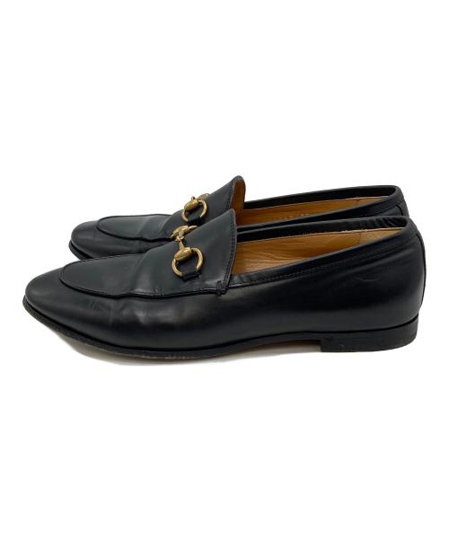 GUCCI（グッチ）GUCCI (グッチ) ヨルダーン ホースビッドローファー 404069 ブラック サイズ:35の古着・服飾アイテム