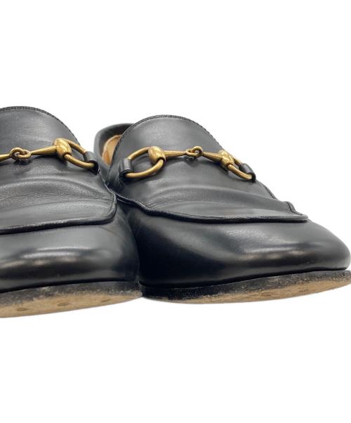 GUCCI（グッチ）GUCCI (グッチ) ヨルダーン ホースビッドローファー 404069 ブラック サイズ:35の古着・服飾アイテム