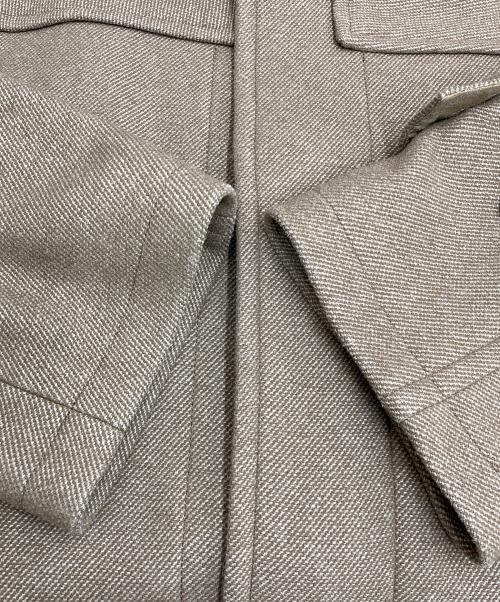 AURALEE（オーラリー）AURALEE (オーラリー) WOOL SILK MELTON LONG DUFFLE COAT A9AC04SN ブラウンの古着・服飾アイテム