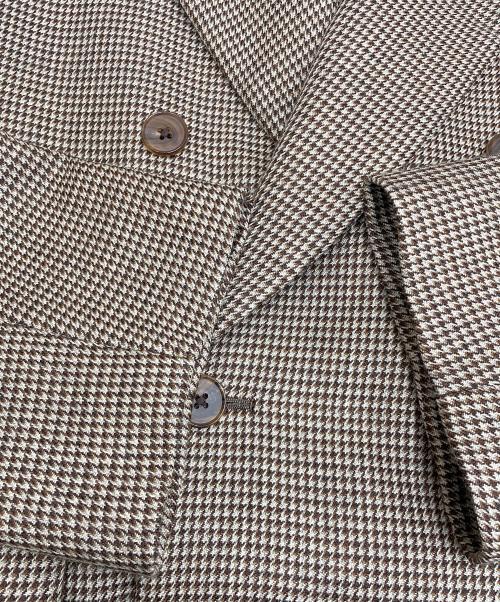 AURALEE（オーラリー）AURALEE (オーラリー) DOUBLE FACE CHECK DOUBLE - BREASTED COAT A8AC03BN ブラウンの古着・服飾アイテム