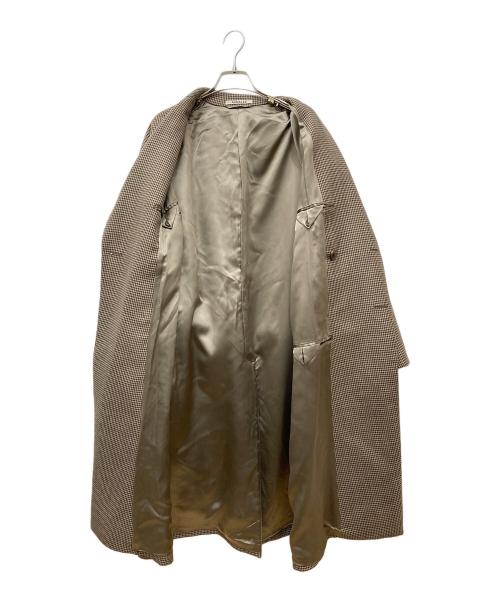 AURALEE（オーラリー）AURALEE (オーラリー) DOUBLE FACE CHECK DOUBLE - BREASTED COAT A8AC03BN ブラウンの古着・服飾アイテム