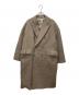 AURALEE（オーラリー）の古着「DOUBLE FACE CHECK DOUBLE - BREASTED COAT A8AC03BN」｜ブラウン