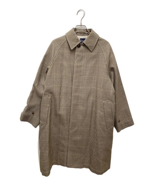 ORCIVAL（オーシバル）ORCIVAL (オーシバル) ウールプラッドステンカラーラグランコート RC-8936 TGC-BY ブラウン サイズ:1の古着・服飾アイテム