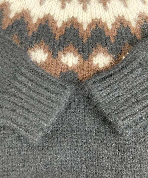 BATONER（バトナ―）BATONER (バトナ―) MOHAIR NORDIC CREW NECK BN-20FL-054 ネイビー サイズ:1の古着・服飾アイテム