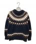 BATONER（バトナ―）の古着「MOHAIR NORDIC CREW NECK BN-20FL-054」｜ネイビー