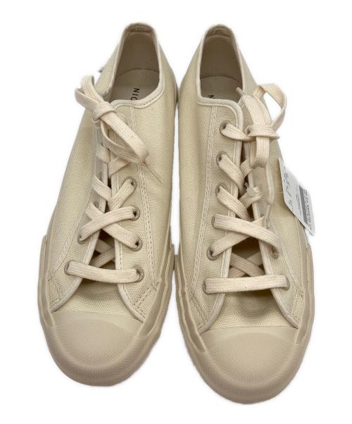 moon star（ムーンスター）moon star (ムーンスター) STUDIO NICHOLSON (スタジオ ニコルソン) MERINO VULCANISED SOLE CANVAS SHOE CREAM サイズ:23cm 未使用品の古着・服飾アイテム