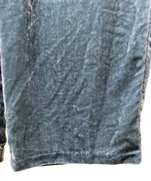 KAGURE（カグレ）KAGURE (カグレ) レーヨンシルクベルベットパンツ グリーン サイズ:Fの古着・服飾アイテム